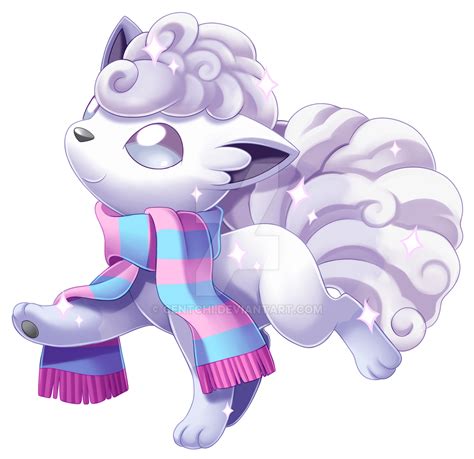 Shiny Alolan Vulpix by Centchi on DeviantArt