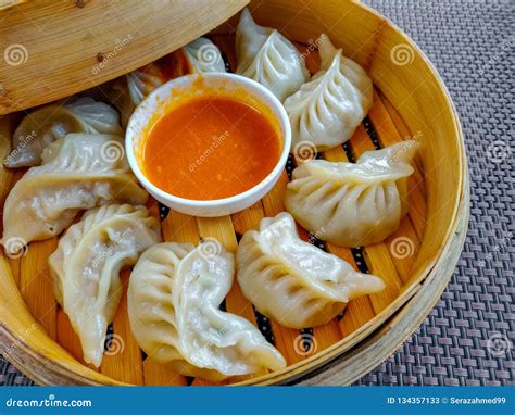 Chicken Momo or Dim Sums or Dumplings Stock Image - Image of nutrition, lunch: 134357133