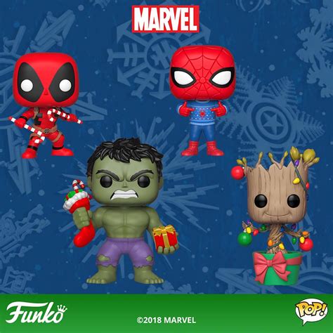 Funko Marvel Holiday POP Vinyls & Pint Size Heroes Figures! - Marvel ...