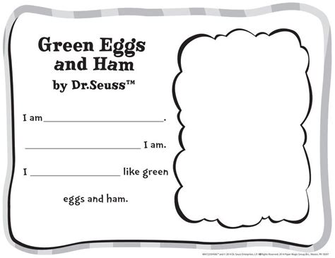 Free Dr. Seuss Green Eggs and Ham Classroom Activity | Eureka School | Dr seuss classroom ...