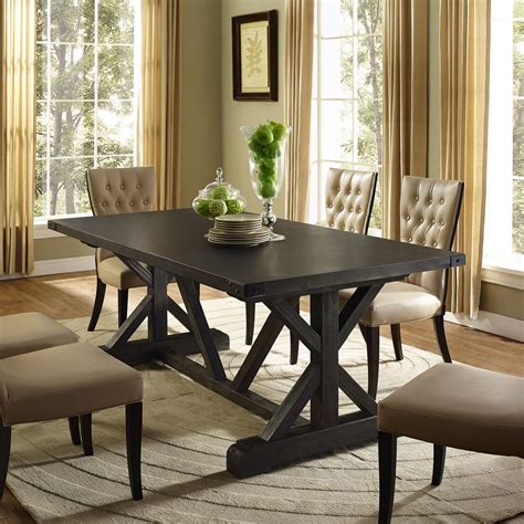 Modway Furniture Anvil Wood Modern Black Dining Table EEI-1198-BLK – Minimal & Modern