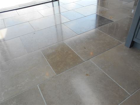 Limestone floor polished up in Hertfordsjire - Tile restoration & Cleaning North London