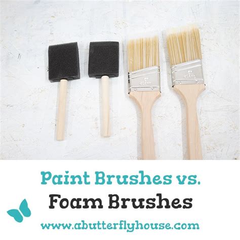 Foam Brush vs. Paint Brush: When to Use Each - A Butterfly House