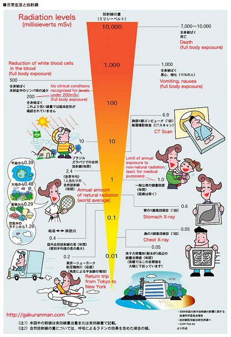 Infographic: Radiation Levels Chart | Radiation, Infographic health ...