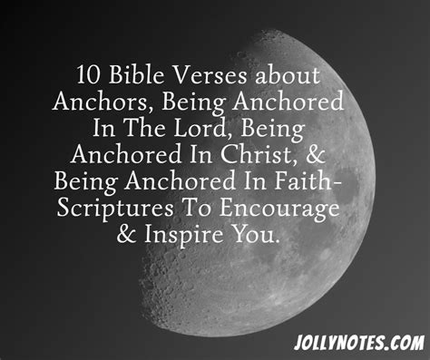 10 Bible Verses about Anchors, Being Anchored In The Lord, Being ...