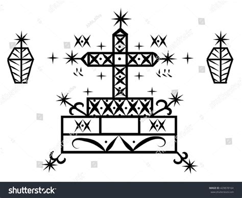 Voodoo Spirit Loa Baron Samedi Symbol Stock Vector (Royalty Free ...