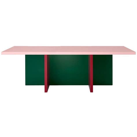 Bannach Dining Room Table / Dining Table - Color-Blocked Lacquered Mdf ...