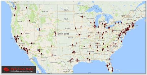 Apple Store USA Map | Red Lion Data