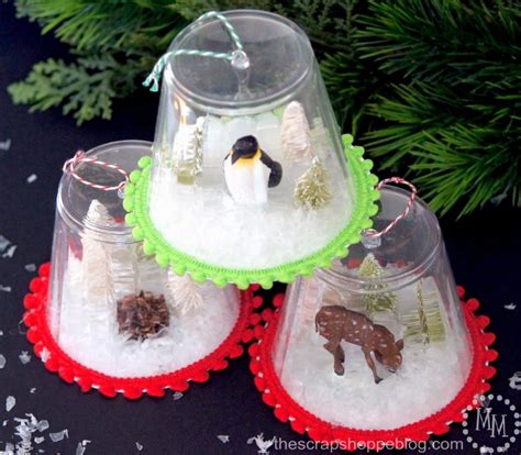 Snow Globe Ornaments - The Scrap Shoppe