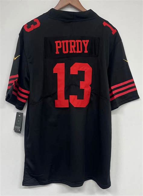 Brock Purdy San Francisco 49ers Jersey black – Classic Authentics