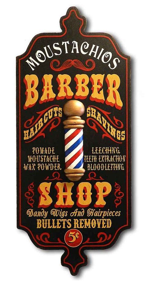 Barber Shop - Personalized Occupational Dubliner Wood Sign | Interior ...