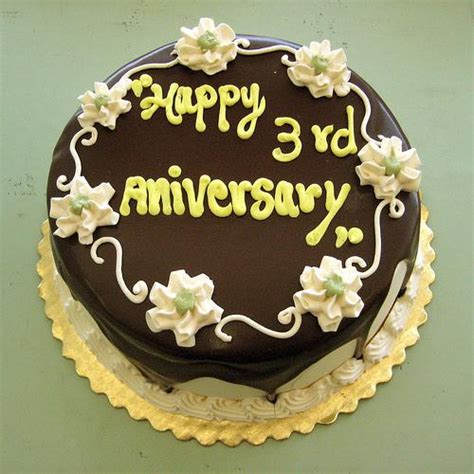 12 Happy 3 Year Anniversary Cakes Photo - Happy 3rd Anniversary, Happy ...