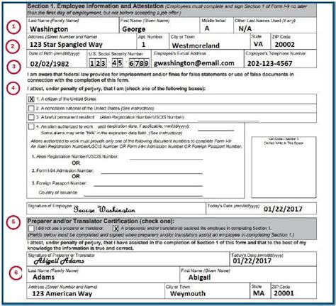 30 Completing Section 1 Of Form I 9 Uscis | Images and Photos finder