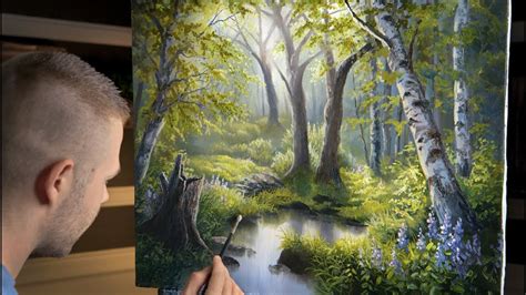 Hidden Forest Oil Painting - YouTube