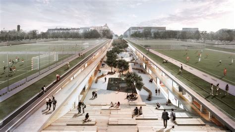 Green-roofed Neben development preserves public space in the heart of ...