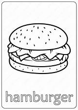 Free Printable hamburger Outline coloring page – Artofit sketch template