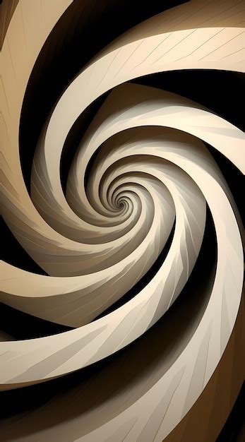 Premium AI Image | spinning spiral illusion