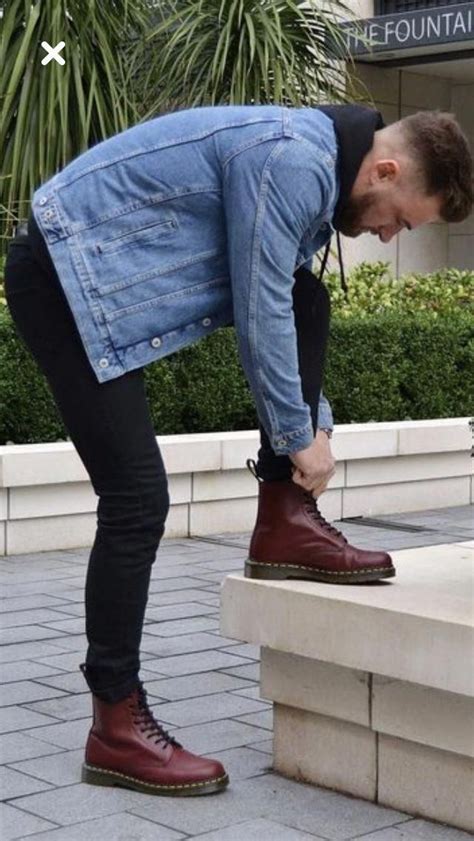 Cherry red Docs #drmartensboots | Hipster mens fashion, Brogues men, Boots outfit men