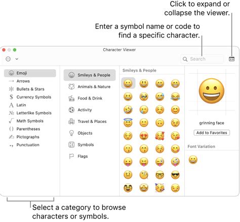 Use emoji and symbols on Mac – Apple Support (UK)