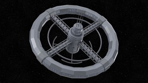 Circular space station 3D model - TurboSquid 1541770