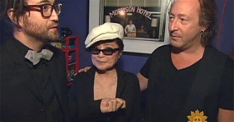 Julian and Sean Lennon Come Together - CBS News