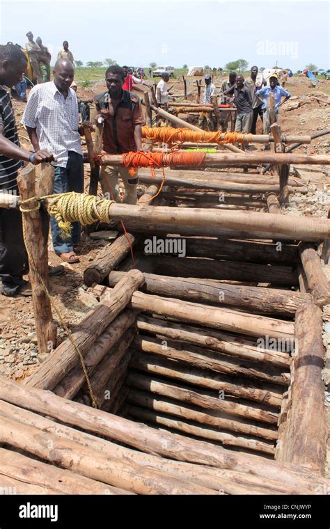 Illelgal artisanal gold mines in northern Tanzania Stock Photo - Alamy