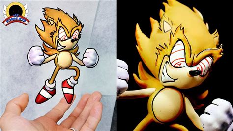 [FNF] Making Fleetway Sonic Sculpture Timelapse [VS SONIC.EXE 2.0]-Friday Night Funkin' Super ...