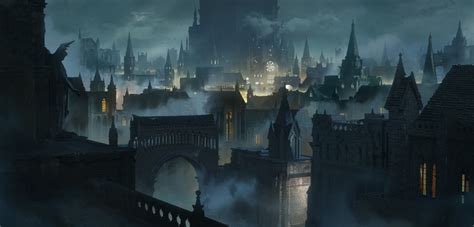 Gothic city, Zahir Aghakhani | Fantasy city, Fantasy setting, Fantasy ...