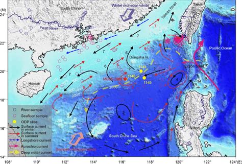 Topography of the northeastern South China Sea and the location of Core... | Download Scientific ...