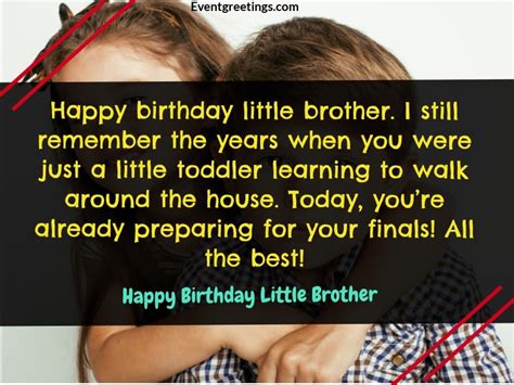 Funny Birthday Wishes For Little Brother