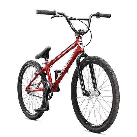 Mongoose Title 24 BMX Race Bike With 24-Inch Wheels In Red For Beginner ...