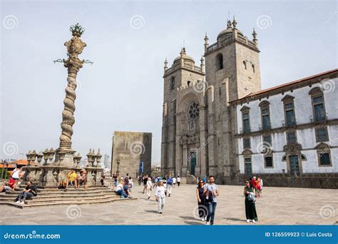 SÃ© / Cathedral of the City of Porto Editorial Stock Photo - Image of ...