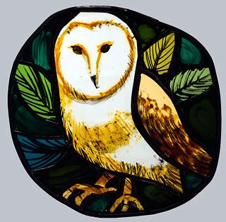 an owl | small stained glass piece (by me) | Tomasz Tuszko | Flickr