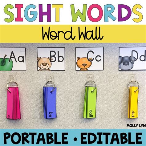 Word Wall on the Go - Portable Sight Word Wall | Shop Lucky Learning with Molly Lynch