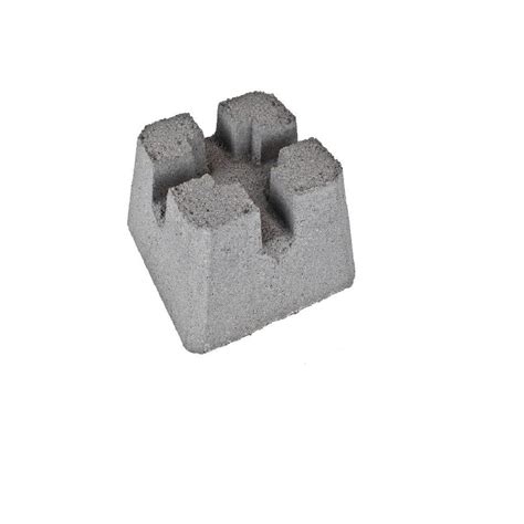 Concrete Deck Block (Common: 8-in x 12-in x 12-in; Actual: 8-in x 12-in ...