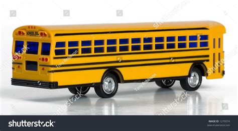 Plastic Yellow Toy School Bus Stock Photo 1275074 | Shutterstock