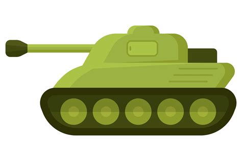 Military Light Tank in Cartoon Style. Co Graphic by pch.vector · Creative Fabrica