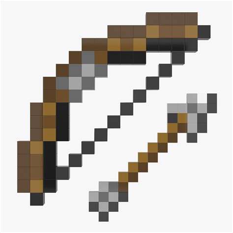 Minecraft Bow and Arrow 3D Model #AD ,#Bow#Minecraft#Model#Arrow | Minecraft bow and arrow ...