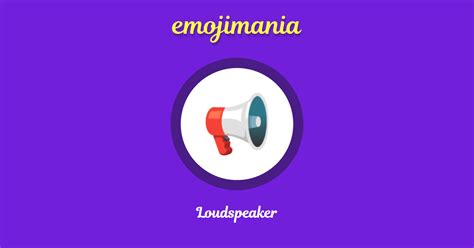 📢 Loudspeaker emoji Copy & Paste - Emojimania