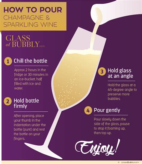 Free Champagne & Sparkling Wine Infographics - Glass Of Bubbly