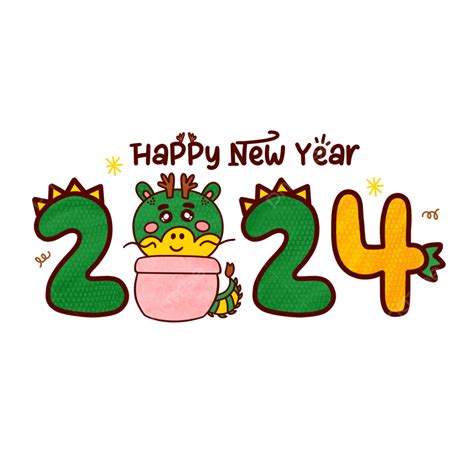 2024 New Year With Baby Dragon, Year Of The Dragon, Lunar New Year, Chinese New Year 2024 PNG ...