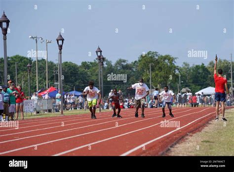 Special Olympics Mississippi athletes prepare to compete in a track event during the SOMS Summer ...