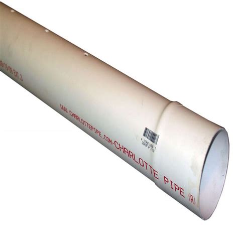 Charlotte Pipe 4 in. x 10 ft. PVC 2729 Perforated Pipe-PVC30040P0600HC - The Home Depot