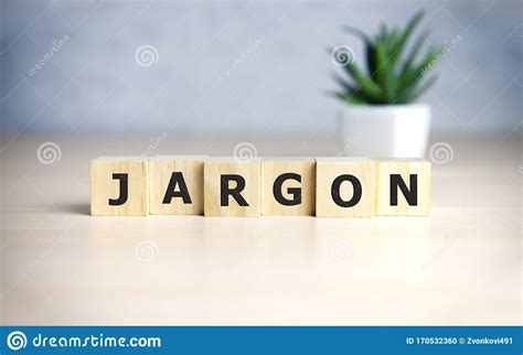 Jargon - Word from Wooden Blocks with Letters, Special Words and Phrases Jargon Concept, Top ...