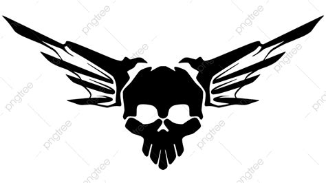 Skull Wings Vector Hd Images, Wing Skull Head Illustration Art Tattoo, Wing Skull, Skull Wing ...