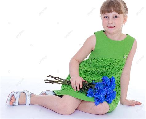 Little Girl Of Flowers Girl Smily Little Photo Background And Picture ...