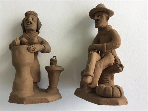 Brazilian Terracotta Clay Figurines