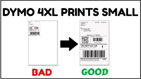 DYMO 4XL Prints Small Labels (4x6 Shipping Labels) : Solved - YouTube
