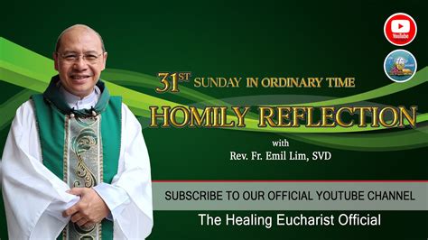 31st Sunday in Ordinary Time (Homily Reflection) - YouTube