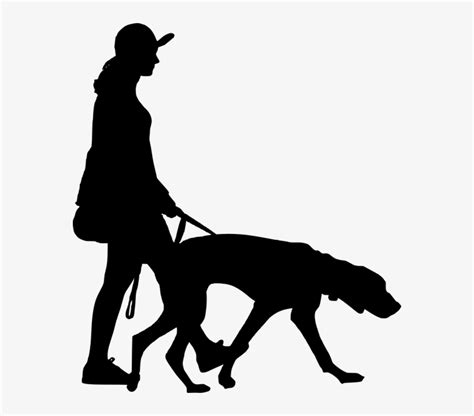 Silhouette, Walking, Dog, Women, People, Full - People Silhouette Walking Png - Free Transparent ...